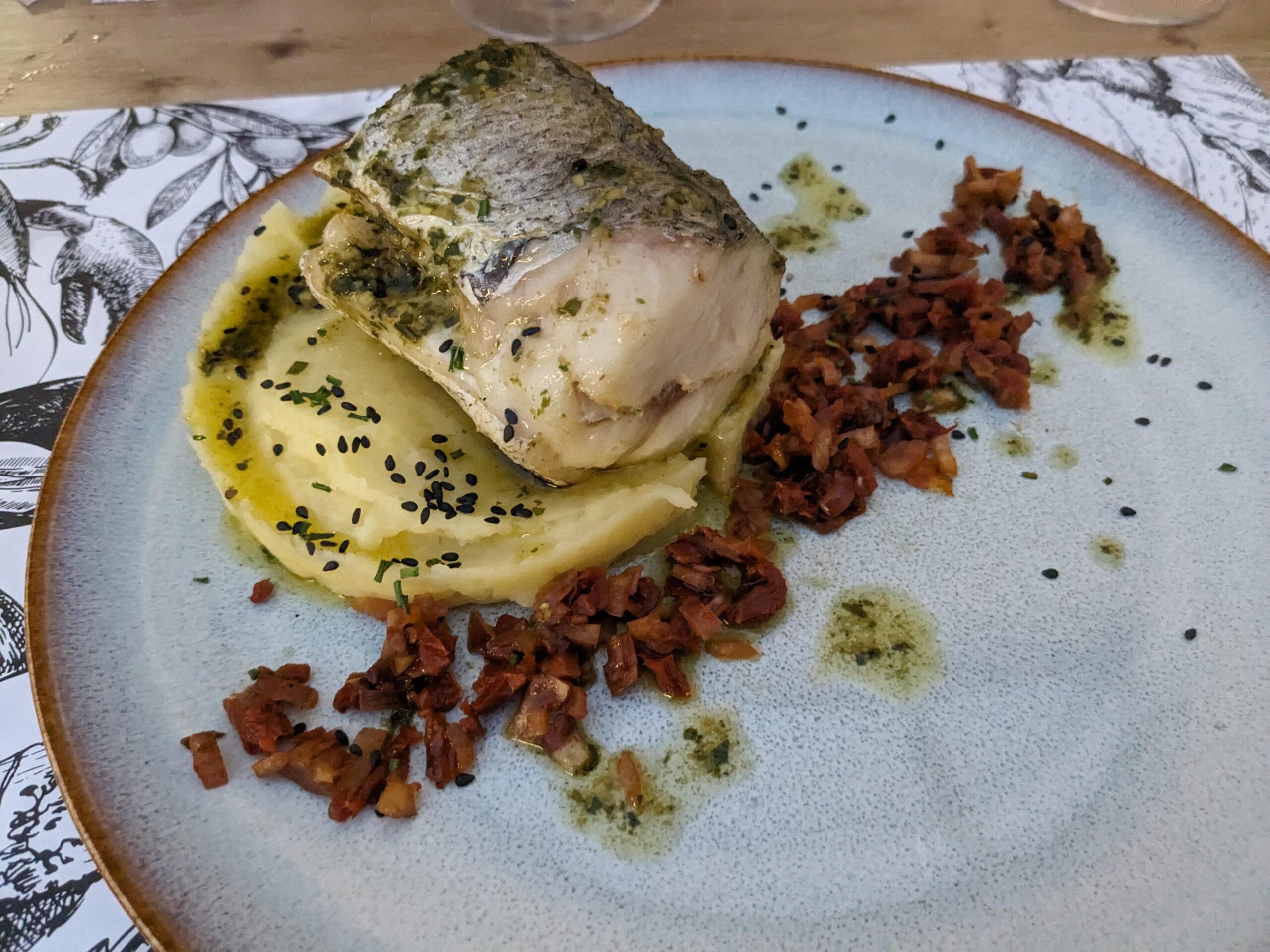 Tournedos de merlu restaurant Blanquefort