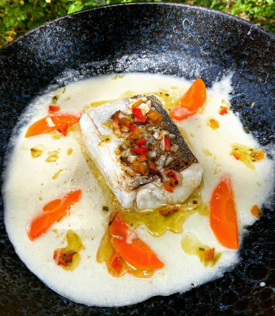 Tournedos de merlu baron moleskine restaurant bar blanquefort repas entreprises et groupes