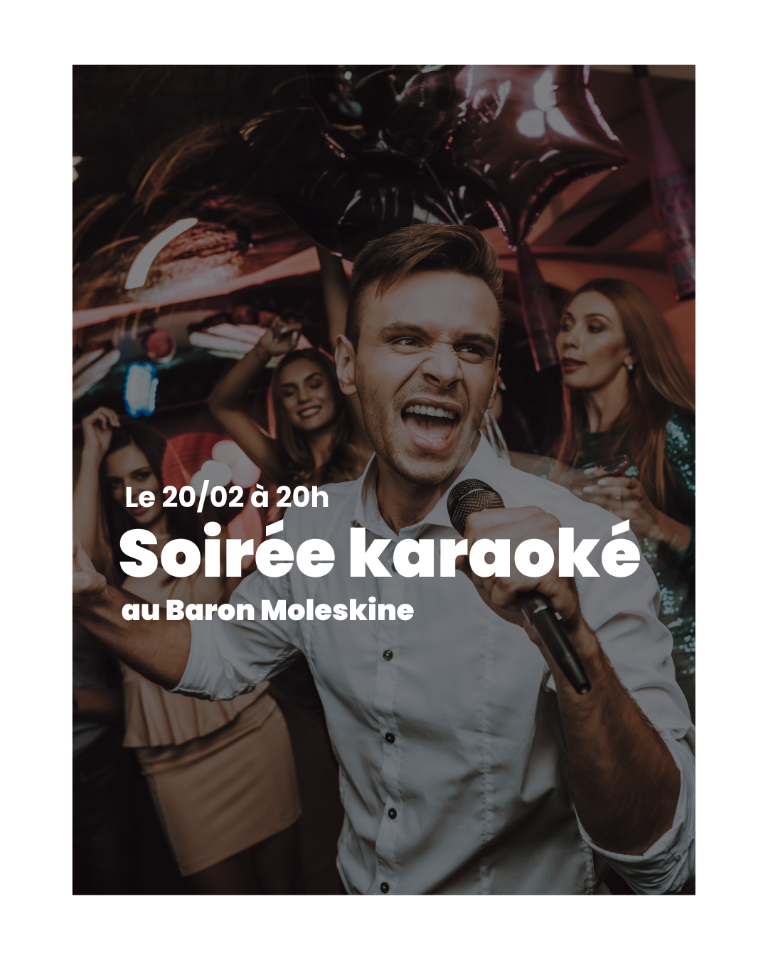 Soirée karaoké au Baron Moleskine